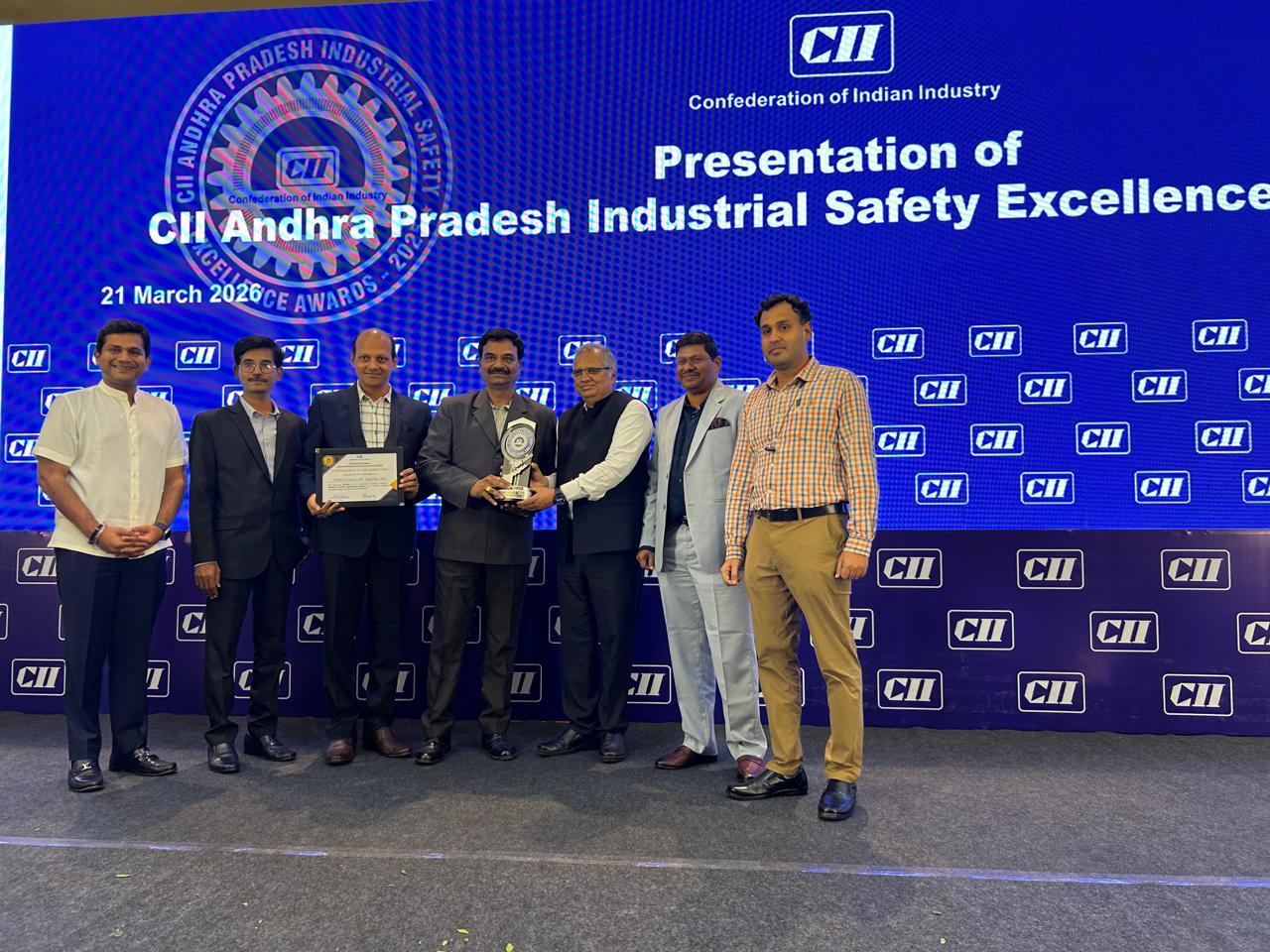 CII Safety Excellence Awards 2025 - Srikakulam Plant