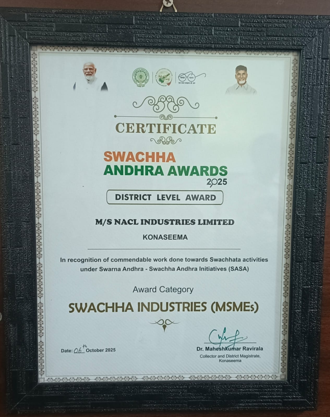 Swachh Award – Ethakota – 2025
